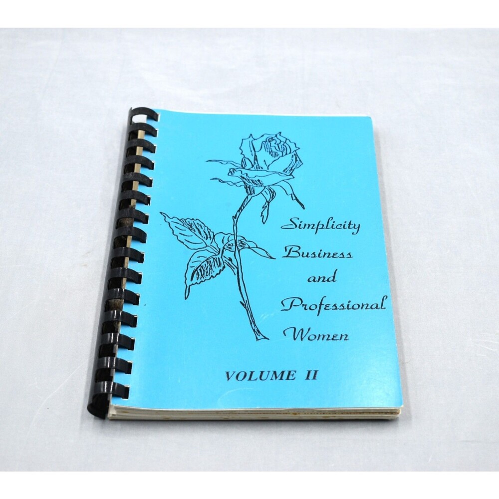 Niles MI. Simplicity Pattern Business & Professional Women Vol 2 Cookbook 1987